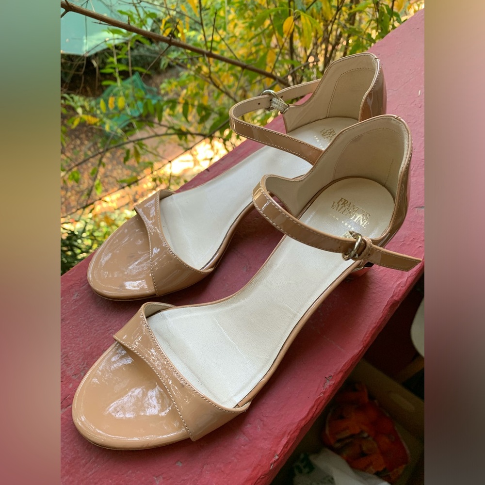 Frances Valentine Women's Bella Sculpted Mid Heel Sandals